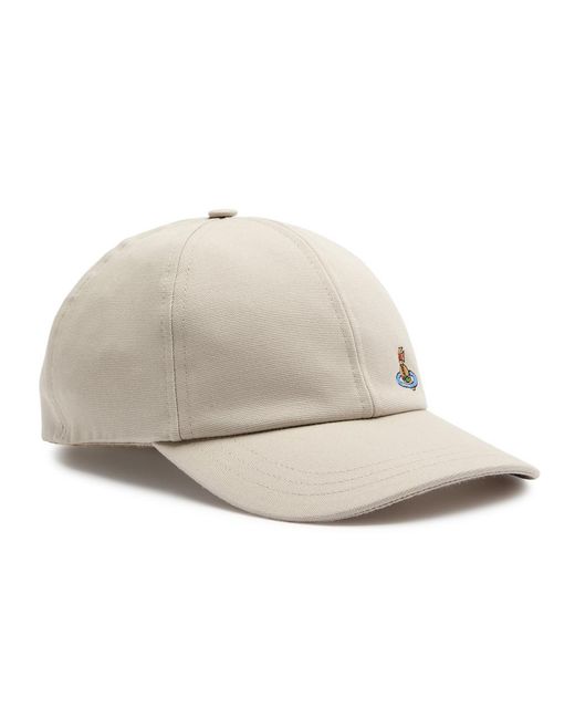 Vivienne Westwood Natural Orb-Embroidered Canvas Cap