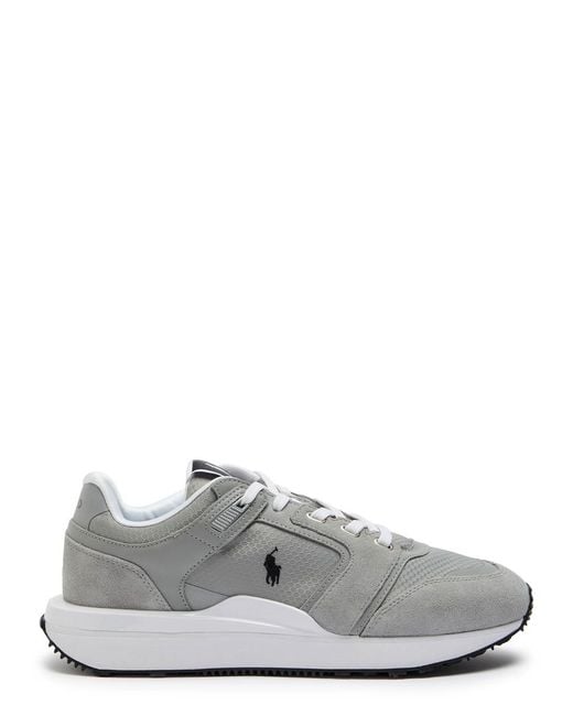 Polo Ralph Lauren White Train 89 Panelled Mesh Sneakers for men
