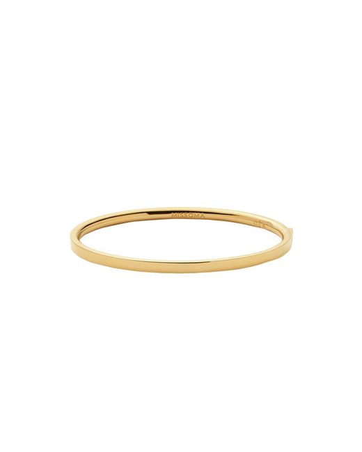 Missoma White Classic Hinged 18Kt Vermeil Bangle