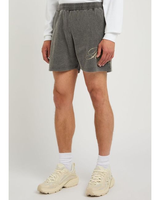Represent Owners Club Script Cotton-Mesh Shorts in Grey for Men | Lyst UK