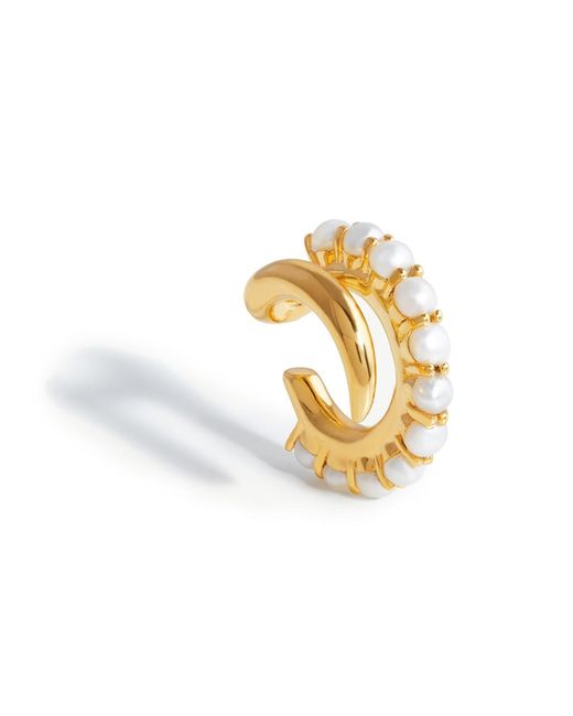Missoma White Chunky Claw 18Kt-Plated Ear Cuff