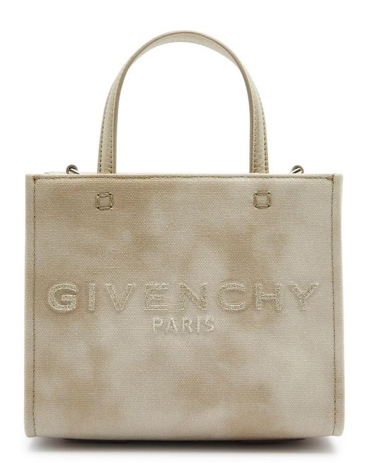 Givenchy Natural G Tote Mini Tie-dyed Canvas Cross-body Bag