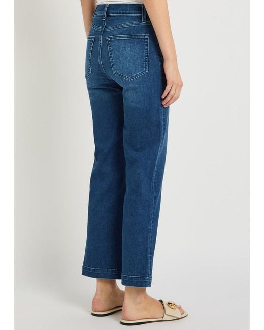 FRAME Blue Le Sleek Straight-Leg Jeans