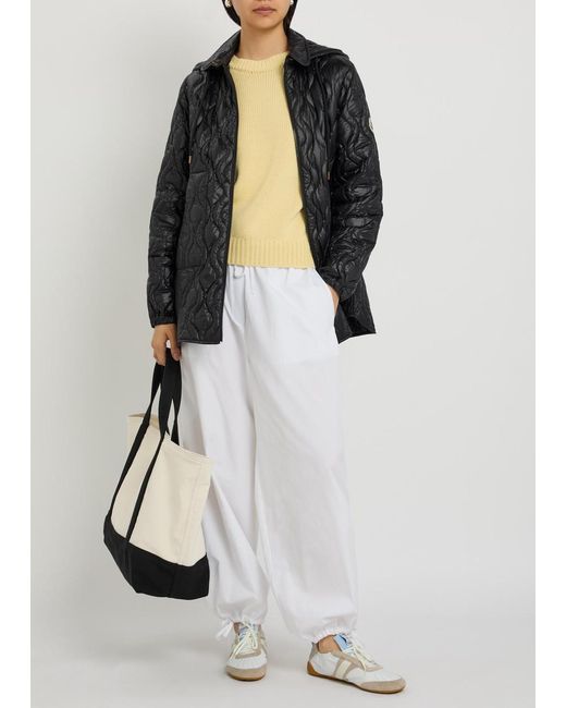 Moncler Black Balette Hooded Quilted Jacket