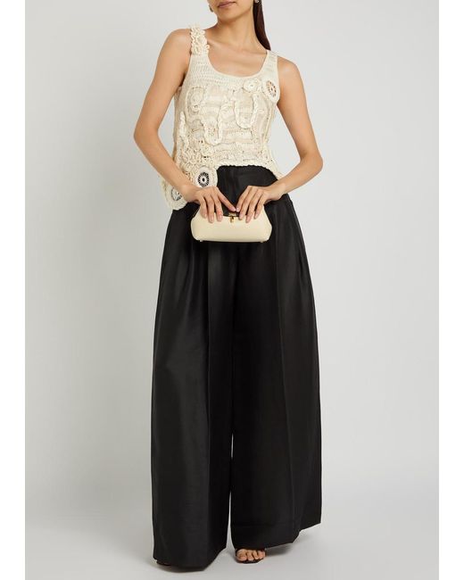 Heirlome Natural India Woven Silk And Cotton-Blend Top