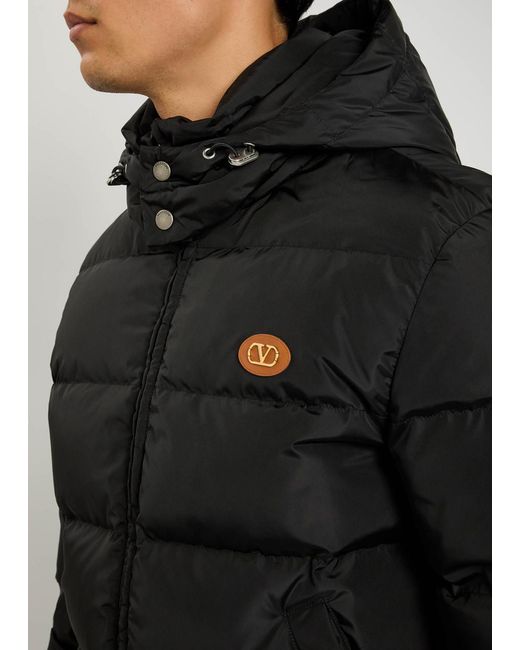 Valentino Garavani Black Padded Shell Jacket for men