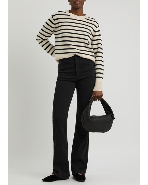 FRAME Black The Reboot Boot-Leg Jeans
