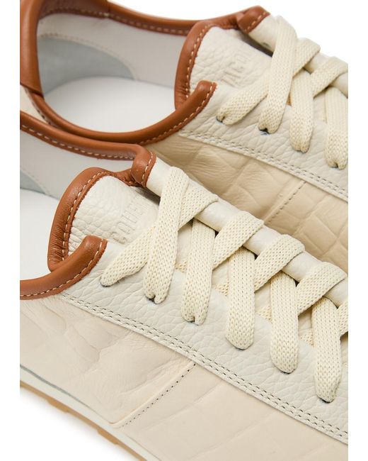 Jacquemus Gray Les Tennis Textured Leather Sneakers