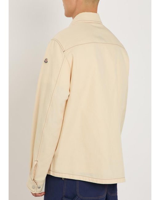 Moncler Natural Watagua Cotton And Linen-Blend Overshirt for men