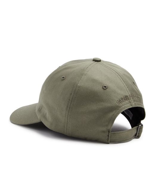 Norse Projects Green Sports Logo Cotton-twill Cap for men