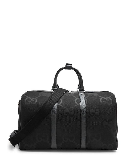 Gucci Black Jumbo gg Canvas Holdall for men