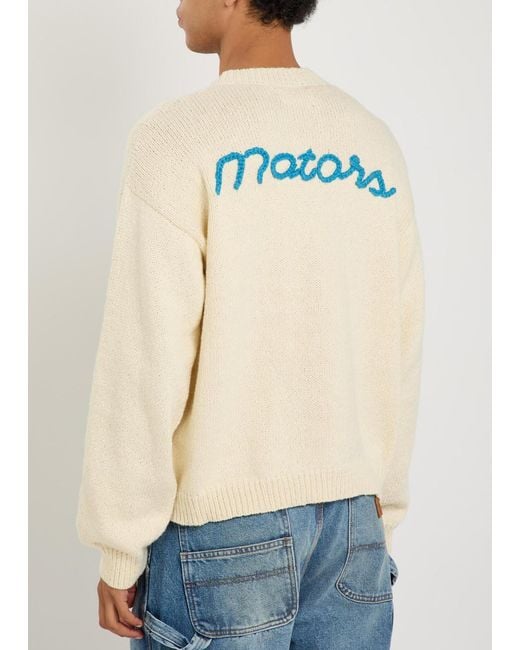 CHERRY LA Natural Motors Embroidered Knit Jumper for men
