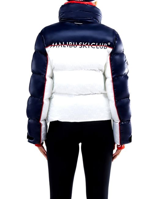 Malibu Ski Club Blue Skisport Puffer Jacket