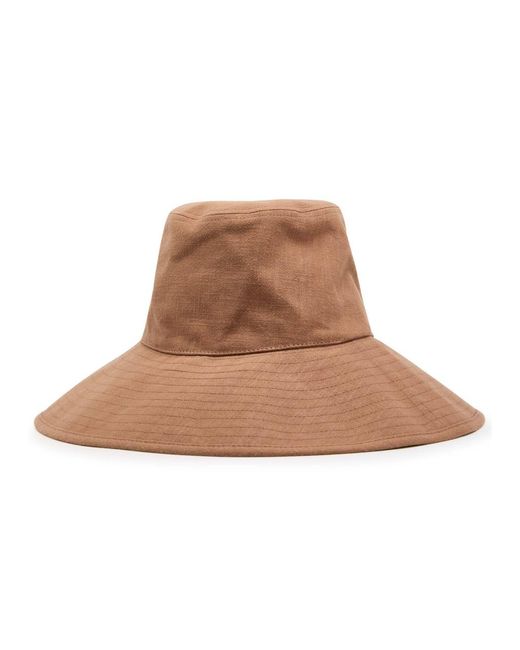 Lack of Color Brown Summer Linen-Blend Bucket Hat