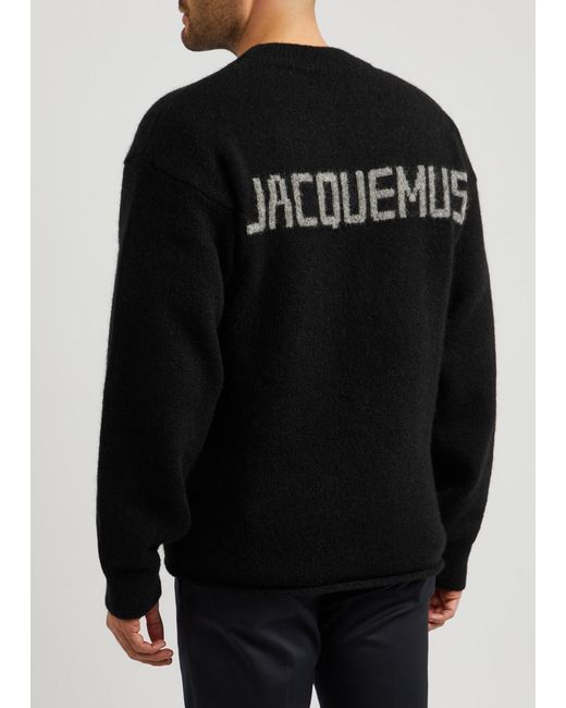 Jacquemus Black Le Pull Alpaca-Blend Jumper for men