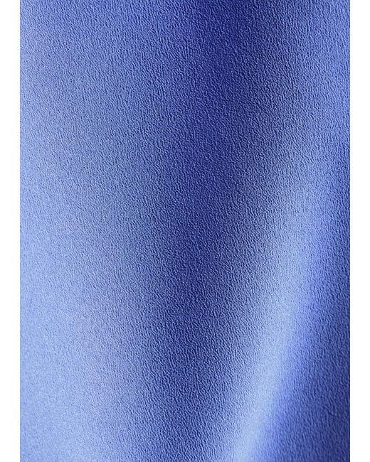 Solace London Blue Lora Crepe Midi Dress