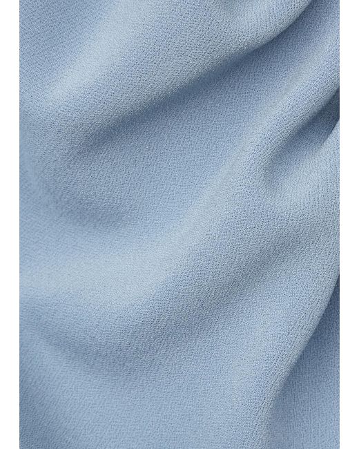 Bec & Bridge Blue Nala One-shoulder Midi Dress