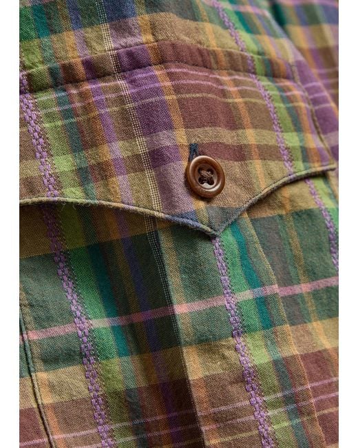 Polo Ralph Lauren Brown Plaid Cotton Shirt for men