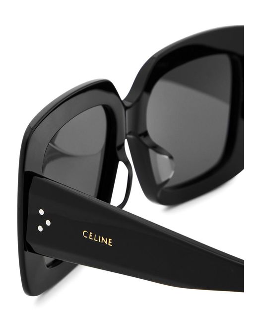 Céline Black Oversized Square-frame Sunglasses