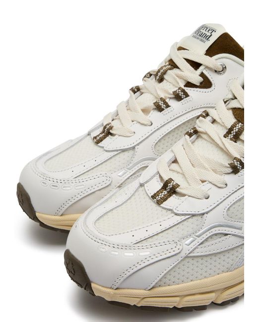 Mercer White The Re-Run Vintage Panelled Mesh Sneakers for men