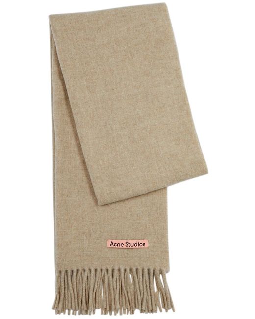 Acne Natural Canada Wool Scarf for men