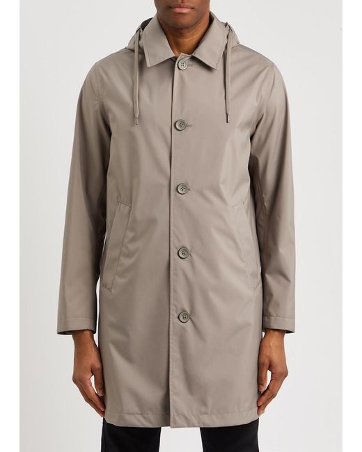 Herno Natural Shell Raincoat for men