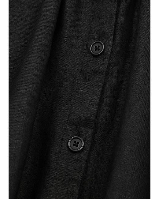 Eileen Fisher Black Linen Vest