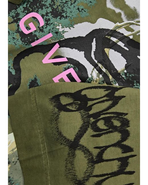 Givenchy Green X Chito Printed Cotton T-shirt for men
