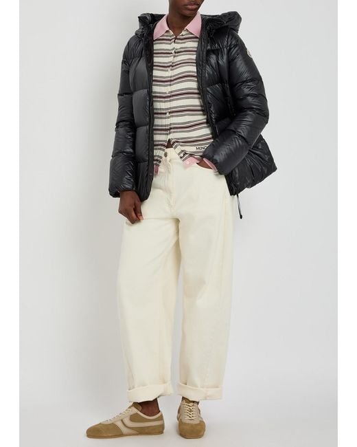 Moncler Black Serittes Hooded Shell Jacket