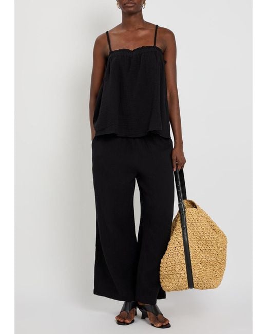 Eileen Fisher Black Cotton Cami Top
