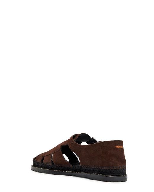 Castaner Brown Fito Suede Sandals for men
