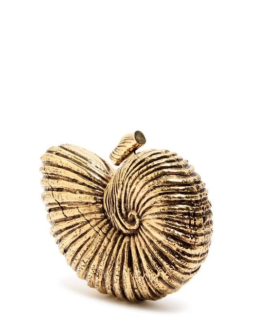 Chloé Metallic Sea Treasures Shell Box Clutch
