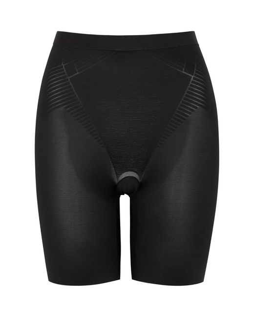 Spanx Black Thinstincts 2.0 Mid-thigh Shorts