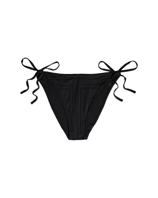 Totême  Black Monogram Pointelle Bikini Briefs