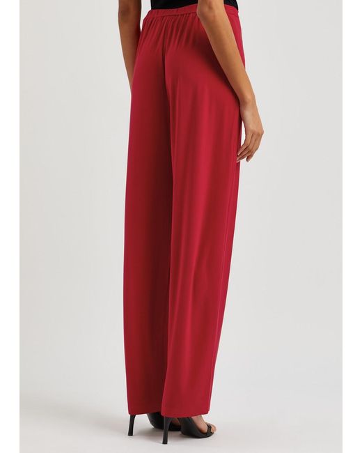 Norma Kamali Red Tape Stretch-jersey Trousers
