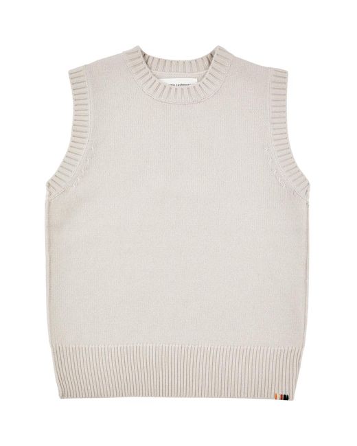 Extreme Cashmere White N°252 Layer Cashmere Vest for men