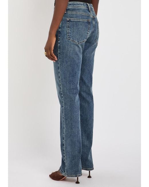 Rag & Bone Blue Sutton Slim Straight-Leg Jeans
