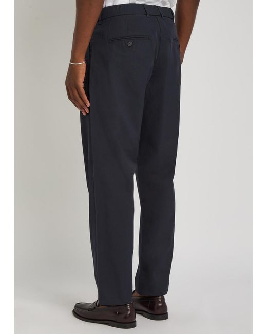 NN07 Blue Brendan Cotton-Blend Trousers for men