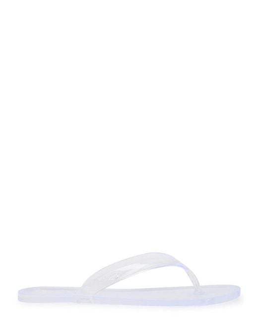 Ancient Greek Sandals White Jelly Flip Flops