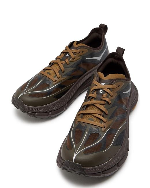 Hoka One One Brown U Mafate Speed 4 Lite Mesh Sneakers for men