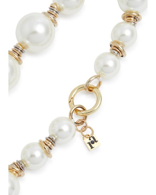 Rosantica White Miranda Faux -embellished Necklace