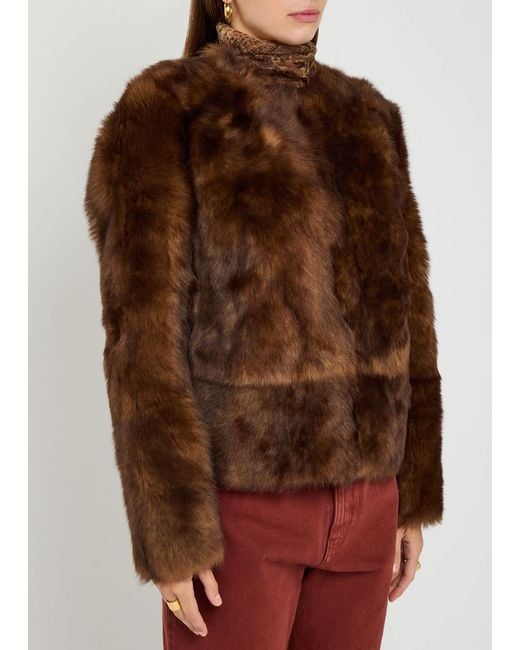 Zimmermann Brown Hypnotic Shearling Jacket