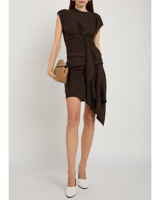 Lemaire Black Buttoned-Panel Fine-Knit Top
