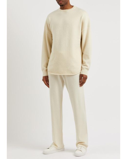Extreme Cashmere Natural N°320 Rush Cashmere-blend Sweatpants for men