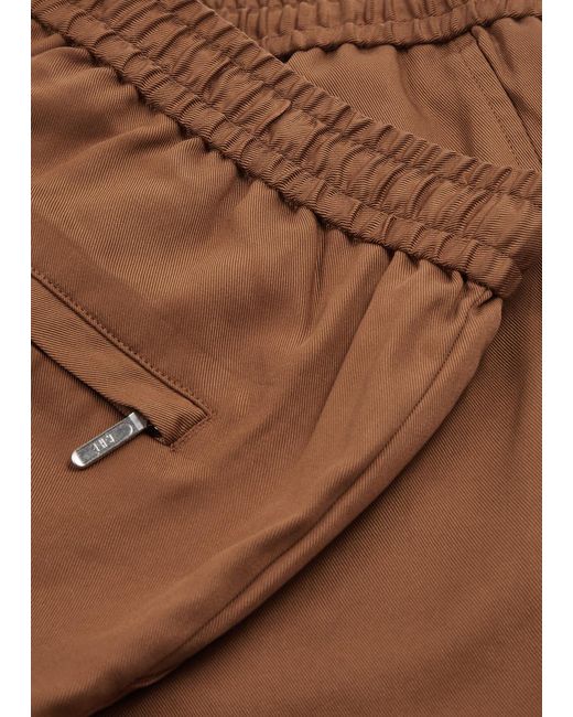 CHE Brown Twill Shorts for men