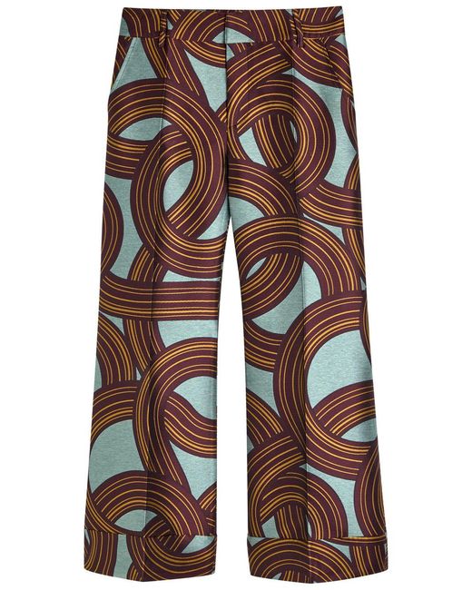 LaDoubleJ Hendrix Jacquard Flared-Leg Trousers