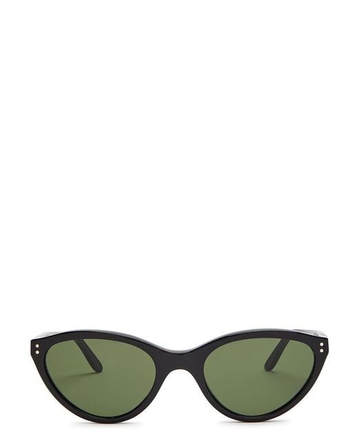 Totême Green Cat-Eye Sunglasses