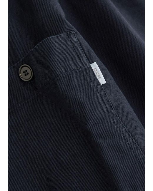 Norse Projects Blue Norse Standard Cotton Twill Overshirt for men