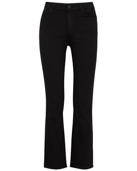 PAIGE Black Cindy Cropped Skinny Jeans