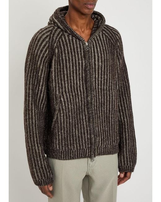 Our Legacy Black Level Striped Wool Jumper for men